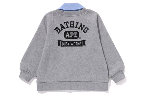 BATHING APE SHIRT LAYERED CARDIGAN