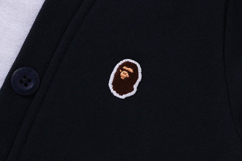 BATHING APE SHIRT LAYERED CARDIGAN