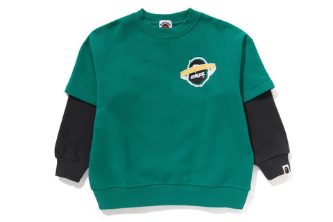 WORLD GONE MAD LAYERED CREWNECK