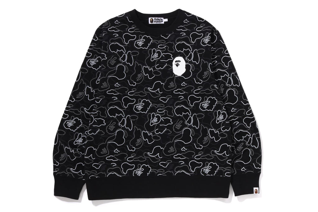 NEON CAMO CREWNECK SWEATSHIRT