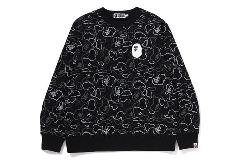 NEON CAMO CREWNECK SWEATSHIRT