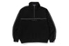 COLLEGE MONOGRAM LOGO HALF ZIP RELAX FIT CREWNECK SWEATSHIRT