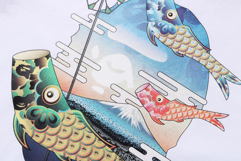 KOINOBORI CARP FLAGS APE HEAD TEE