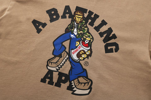 GRAFFITI CHARACTER COLLEGE RELAXED FIT TEE