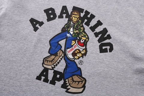 GRAFFITI CHARACTER COLLEGE RELAXED FIT TEE