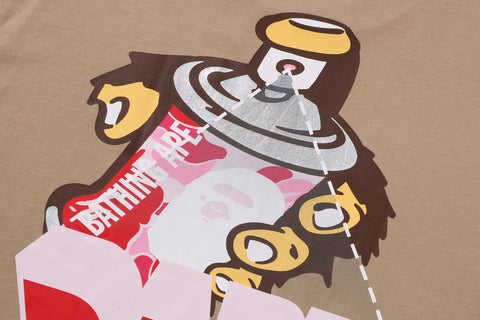 GRAFFITI BAPE LOGO RELAXED FIT TEE