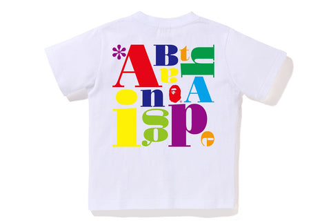 COLORFUL A BATHING APE LOGO TEE