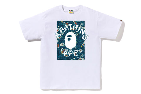 JAPANESE TATTOO CAMO ON COLLEGE TEE