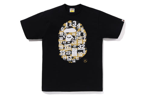 A BATHING APE 32ND ANNIV. 1ST CAMO BIG APE HEAD TEE