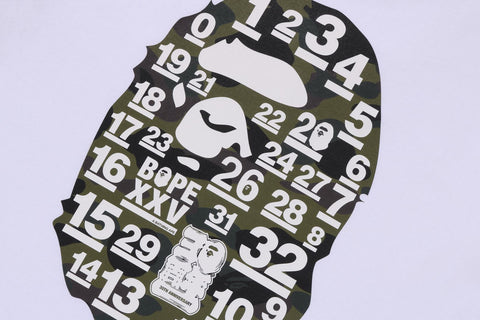 A BATHING APE 32ND ANNIV. 1ST CAMO BIG APE HEAD TEE