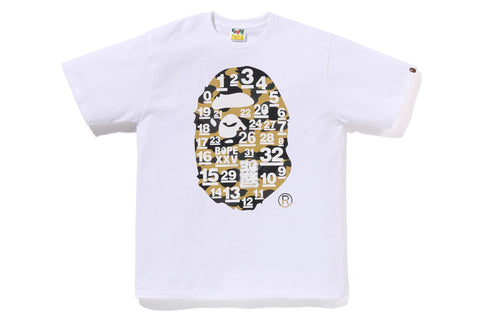 A BATHING APE 32ND ANNIV. 1ST CAMO BIG APE HEAD TEE