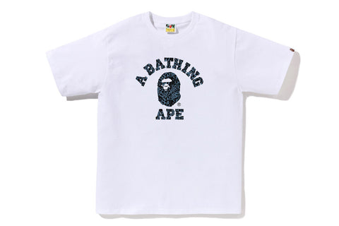 WILD LEOPARD PATTERN COLLEGE TEE