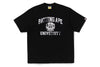 SPRAY PRINT COLLEGE LOGO RELAXED FIT TEE