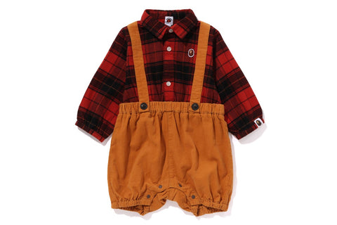 APE HEAD SUSPENDERS PANTS LAYERED ROMPERS