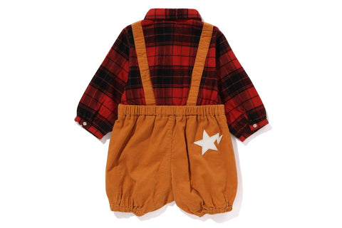 APE HEAD SUSPENDERS PANTS LAYERED ROMPERS