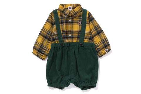 APE HEAD SUSPENDERS PANTS LAYERED ROMPERS