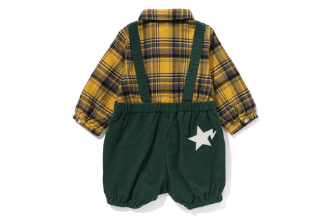 APE HEAD SUSPENDERS PANTS LAYERED ROMPERS