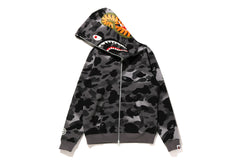 GRID CAMO SHARK FULL ZIP HOODIE