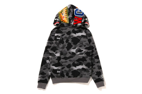 GRID CAMO SHARK FULL ZIP HOODIE