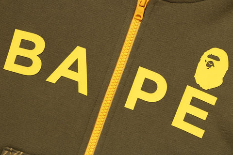 STA QUILTING BAPE ZIP HOODIE