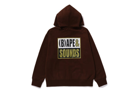 (B)APE SOUNDS LOGO ZIP HOODIE