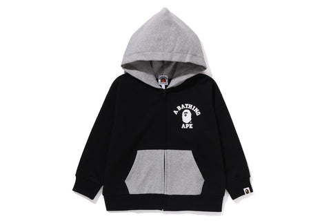 ONE POINT COLLEGE ZIP HOODIE