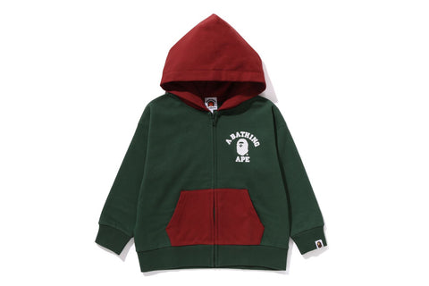 ONE POINT COLLEGE ZIP HOODIE