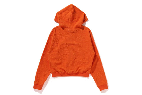 NEON CAMO JACQUARD ZIP HOODIE