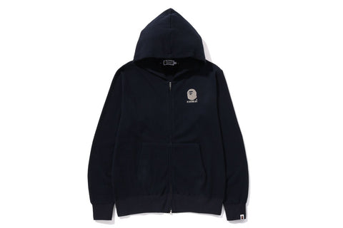 PIGMENT DYE THERMAL ZIP HOODIE