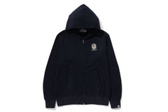 PIGMENT DYE THERMAL ZIP HOODIE