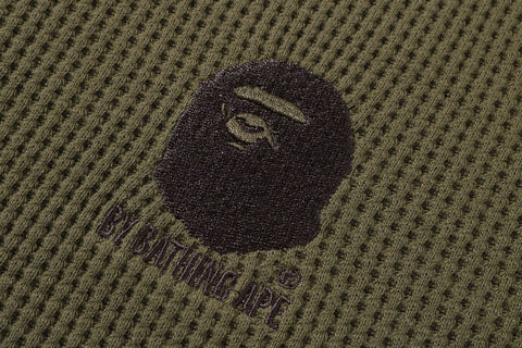 PIGMENT DYE THERMAL ZIP HOODIE
