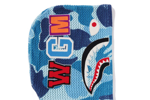 ABC CAMO CROCHET RELAXED FIT SHARK FULL ZIP HOODIE