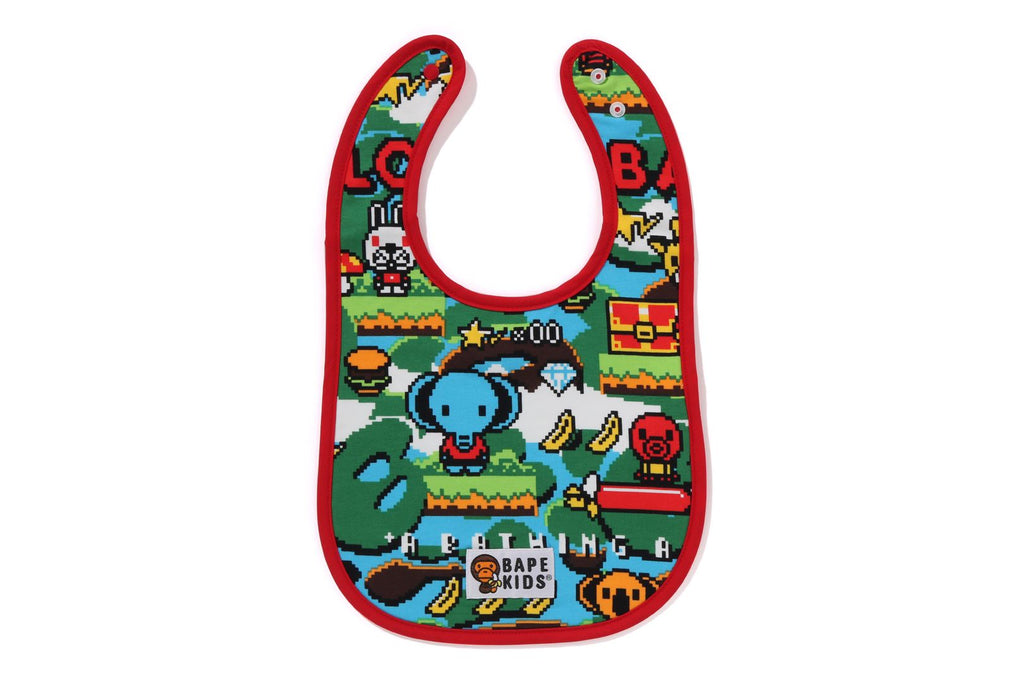 BABY MILO GAME PATTERN BIB