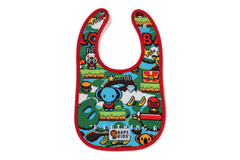 BABY MILO GAME PATTERN BIB