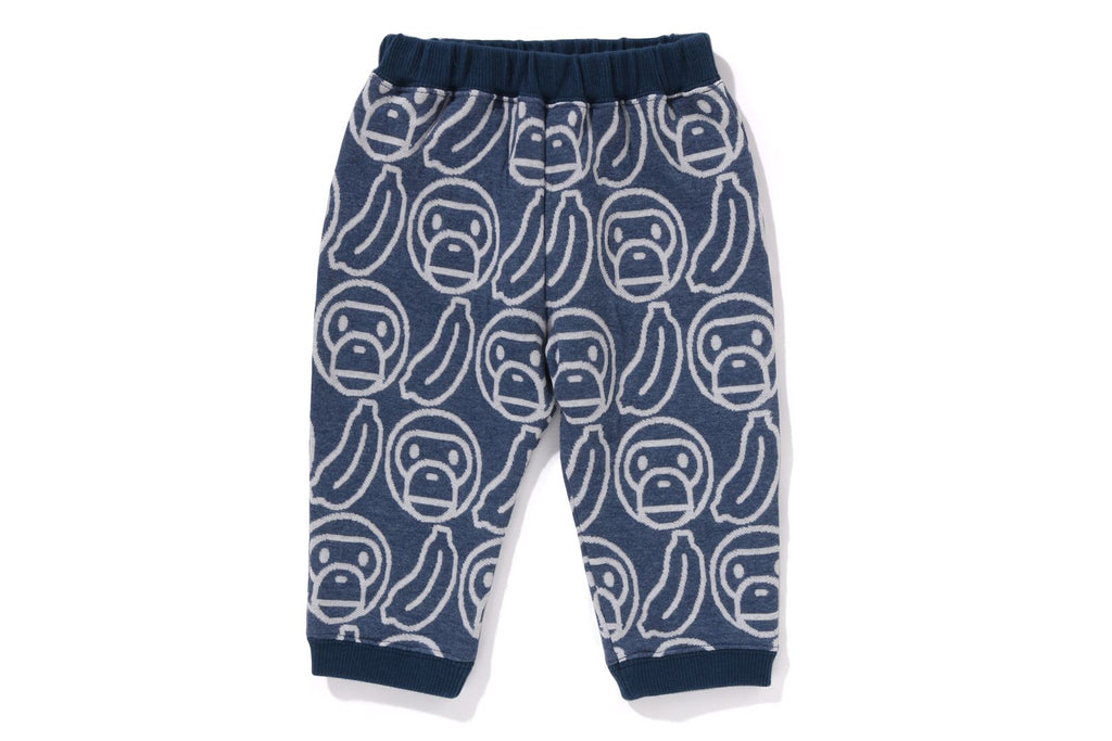 BANANA MILO KNIT JACQUARD BABY PANTS