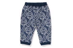 BANANA MILO KNIT JACQUARD BABY PANTS