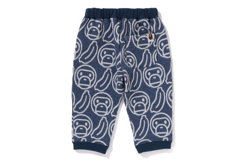 BANANA MILO KNIT JACQUARD BABY PANTS