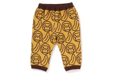 BANANA MILO KNIT JACQUARD BABY PANTS
