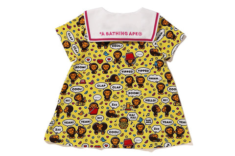 BABY MILO SPEECH BALLOON SAILOR COLLAR TEE