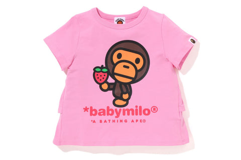 BABY MILO STRAWBERRY FRILL TEE