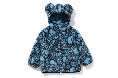 ALL BABY MILO FAUX FUR BEAR EAR HOODIE JACKET