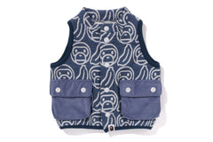 BANANA MILO KNIT JACQUARD VEST