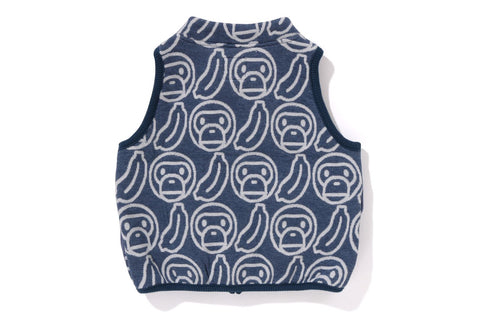 BANANA MILO KNIT JACQUARD VEST