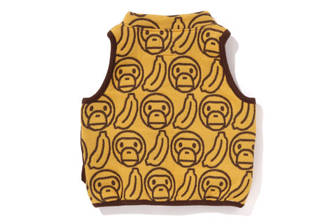 BANANA MILO KNIT JACQUARD VEST