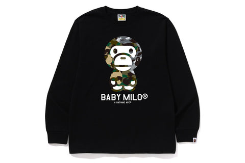 1ST CAMO CRAZY BABY MILO LS TEE