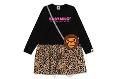WILD LEOPARD PATTERN MILO POCHETTE DRESS