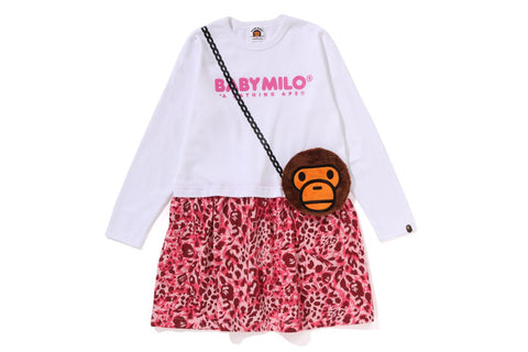 WILD LEOPARD PATTERN MILO POCHETTE DRESS