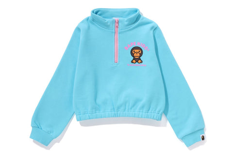 BABY MILO HALF ZIP SWEATSHIRT