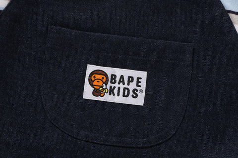 LS TEE LAYERED OVERALL ROMPERS