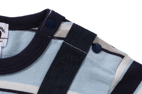 LS TEE LAYERED OVERALL ROMPERS